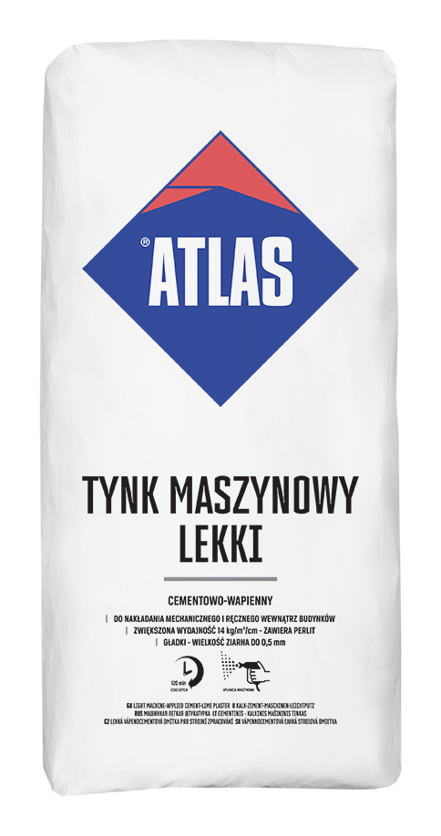 ATLAS strojná ľahčená vápenocementová omietka III. kat./30kg - Parapetrol