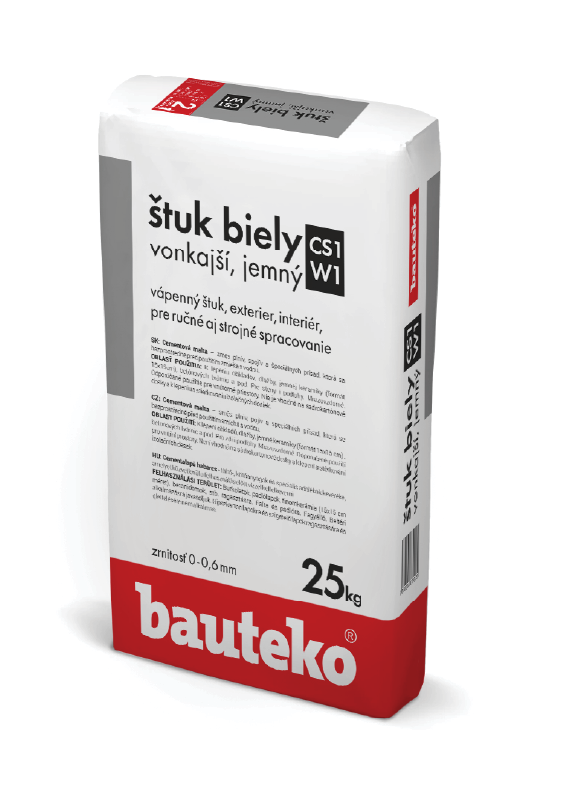 BAUTEKO štuk vonkajší jemný biely 310-1/25 - Parapetrol