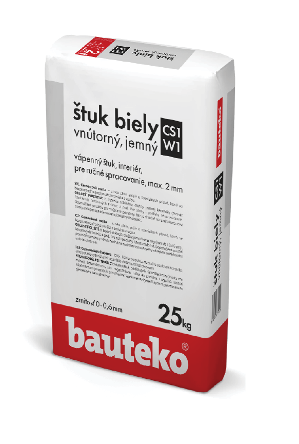 BAUTEKO štuk vnútorný jemný biely 340-1/25 - Parapetrol