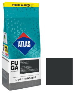 ATLAS KERAMICKÁ škárovacia hmota 1-20mm 204 čierna/2kg - Parapetrol