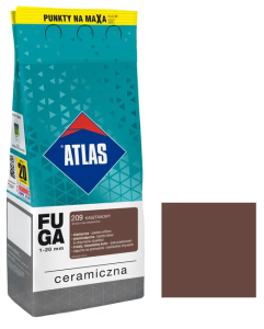 ATLAS KERAMICKÁ škárovacia hmota 1-20mm 209 gaštanová/2kg - Parapetrol