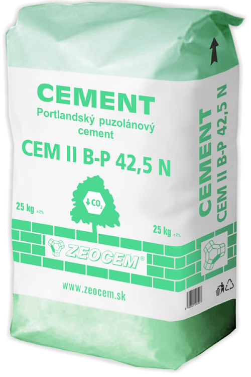 CEMENT II/B-P N 42,5/25kg ZEOCEM - Parapetrol