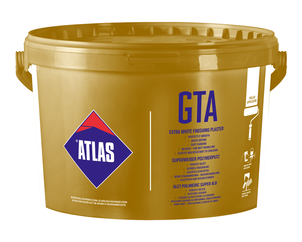 ATLAS GTA super biela polymérová hladká stierka/18kg