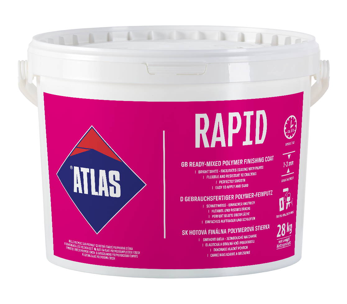 ATLAS 5kg Gips rapid hotová polymérová stierka
