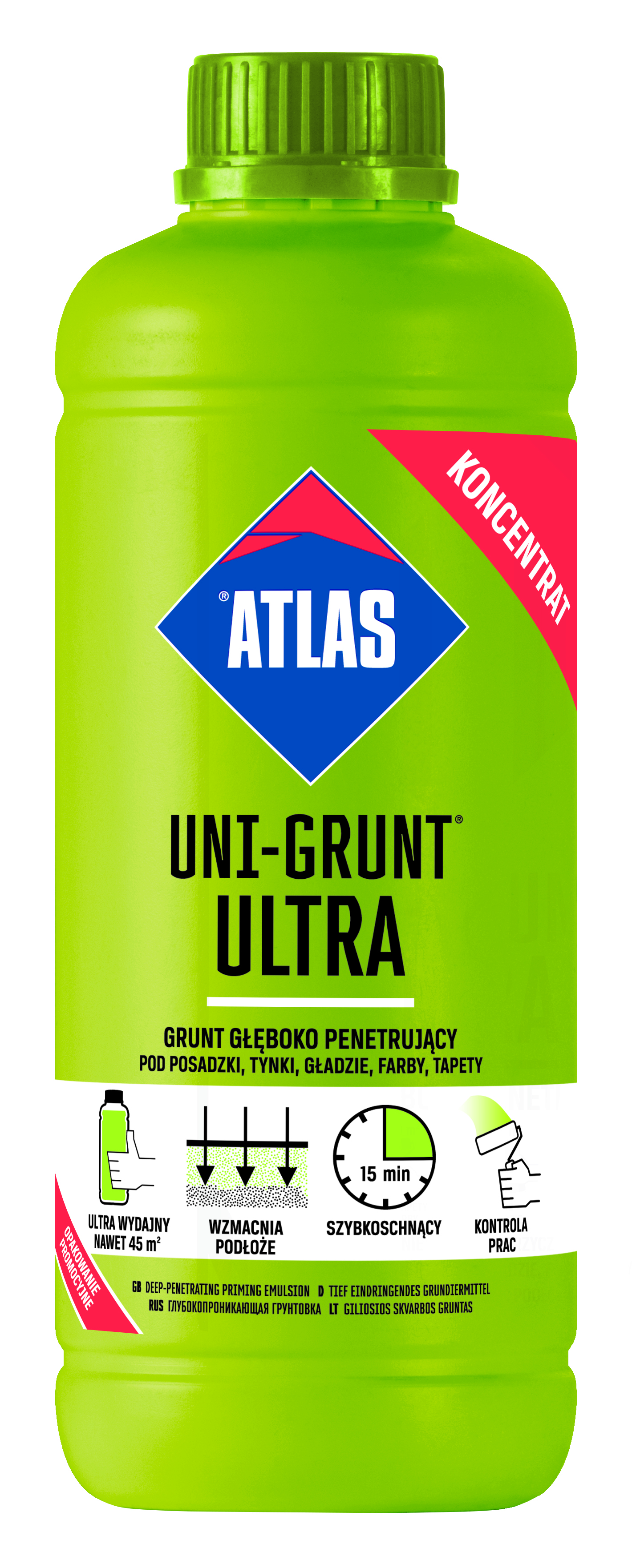 ATLAS Uni-grunt ultra - hlbkový penetračný preparát/4kg