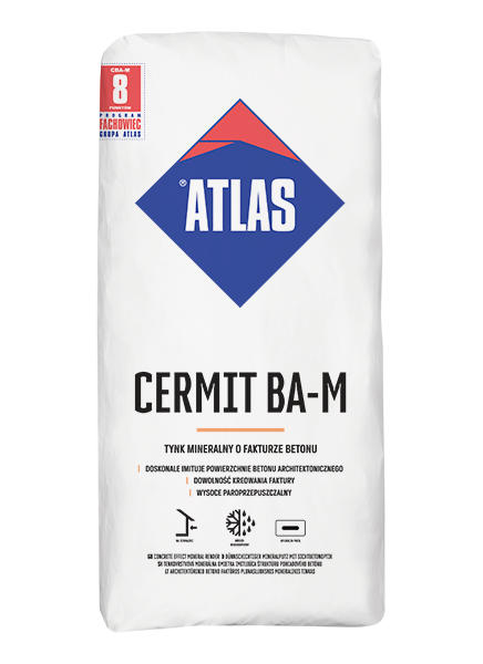 ATLAS CERMIT BA-M omietka so štruktúrou betónu/25 kg