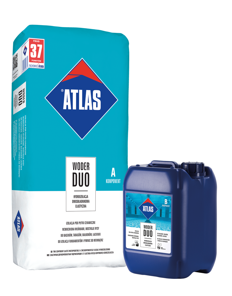 ATLAS Woder DUO Dvojzložk. hydroizolácia, sada/16kg