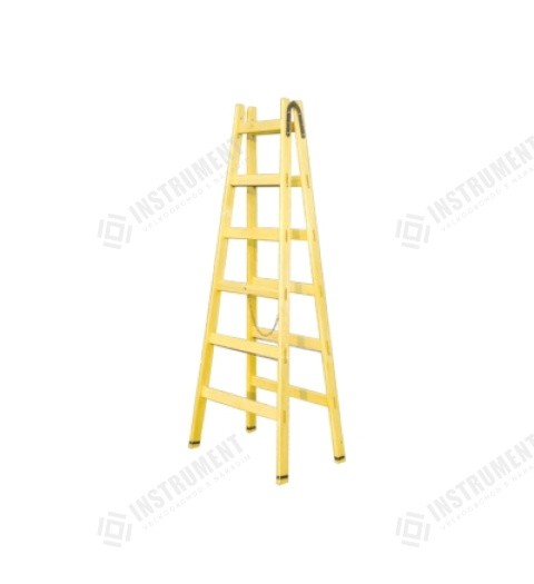 Rebrík drev dvojitý 4 priečkový 133 cm